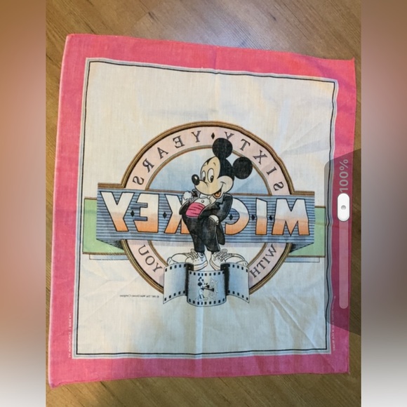 VTG WALT DISNEY MICKEY MOUSE SIXTY YEARS WITH YOU 1987 NWOT - Picture 2 of 6